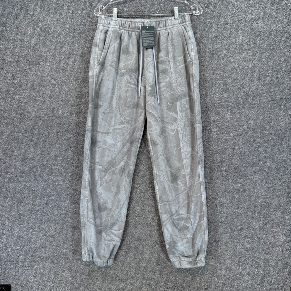 Abercrombie & Fitch Joggers Womens XS Gray Camo Fleece Sweatpants NEW